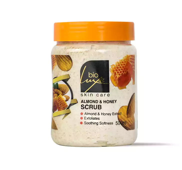مقشر الجسم بايولوكس باللوز والعسل، 500 مل .
