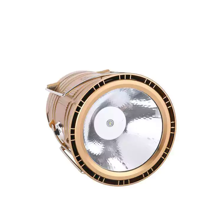 كشاف يدوي، ليد، إضاءة بيضاء، قابل لإعادة الشحن، ذهبي، HS.5900T