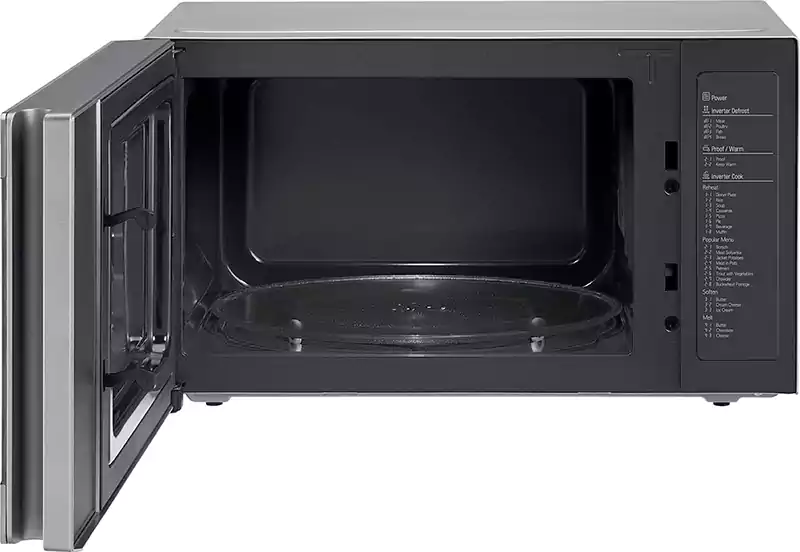 ميكرويف ال جي، 42 لتر، ديجيتال، انفرتر، بشواية، 1200 وات، فضي، MH8265CIS