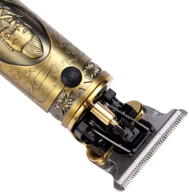 ماكينة حلاقة كهربائية للرجال في جي ار، استخدام جاف، ذهبي، V-085