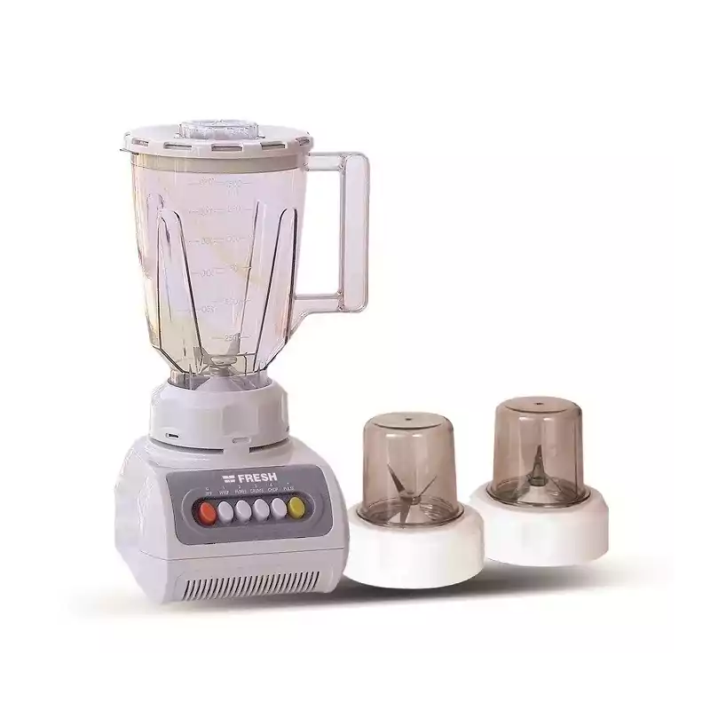 خلاط كهربائي فريش جامبو، 360 وات، 1.5 لتر، 2 مطحنة، أبيض، ST-999