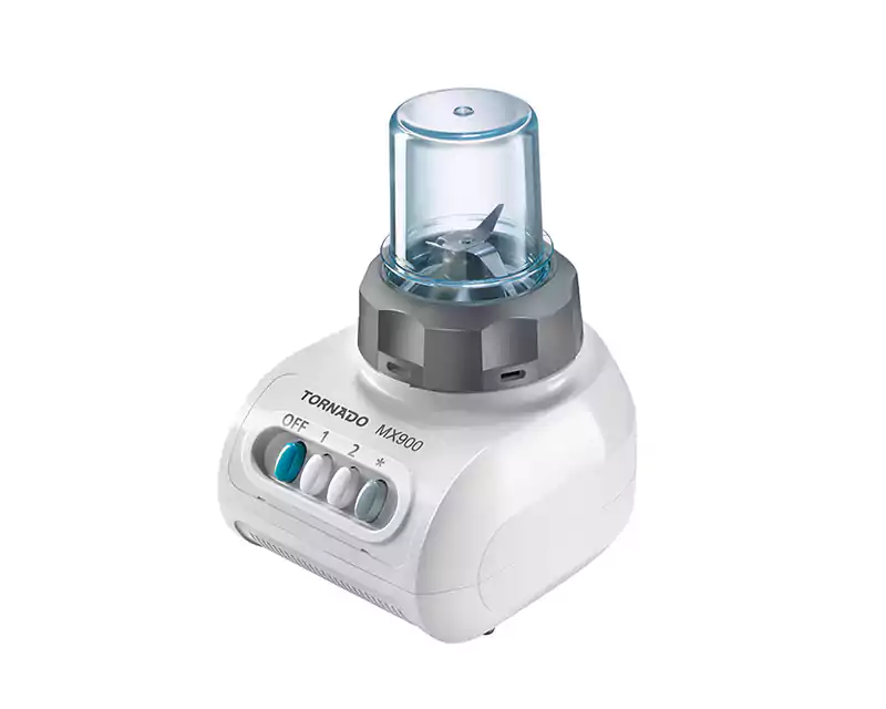 خلاط كهربائي تورنيدو، 250 وات، 1.5 لتر،2 مطحنة، أبيض، MX900-2