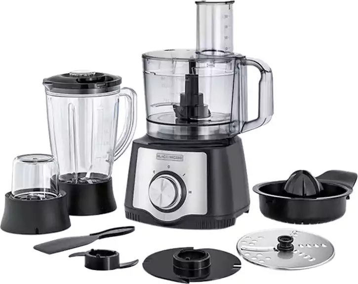 محضر طعام بلاك اند ديكر، 600 وات، 28 وظيفة، أسود، FX650