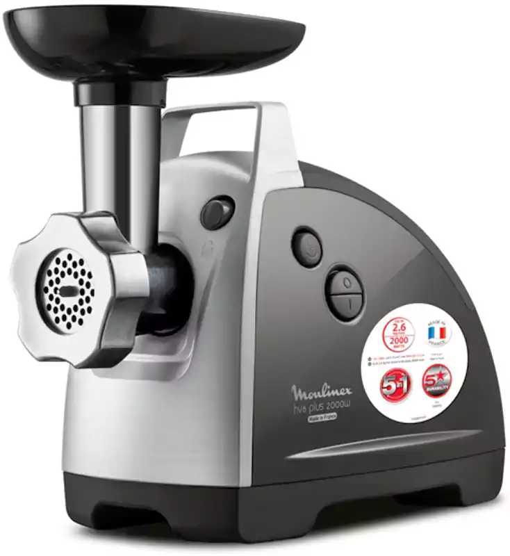 مفرمة لحمة مولينکس، 2000 وات، أسلحة استانلس، اسود، ME682826