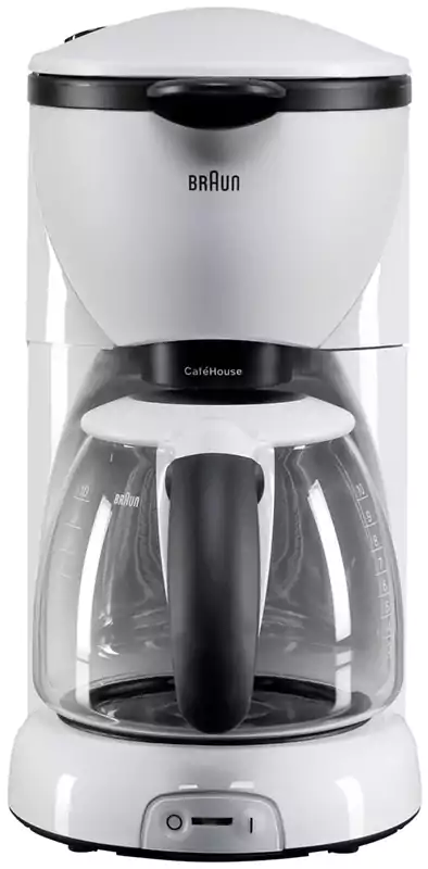 Braun American Coffee Maker, 1000 Watt, White, KF520