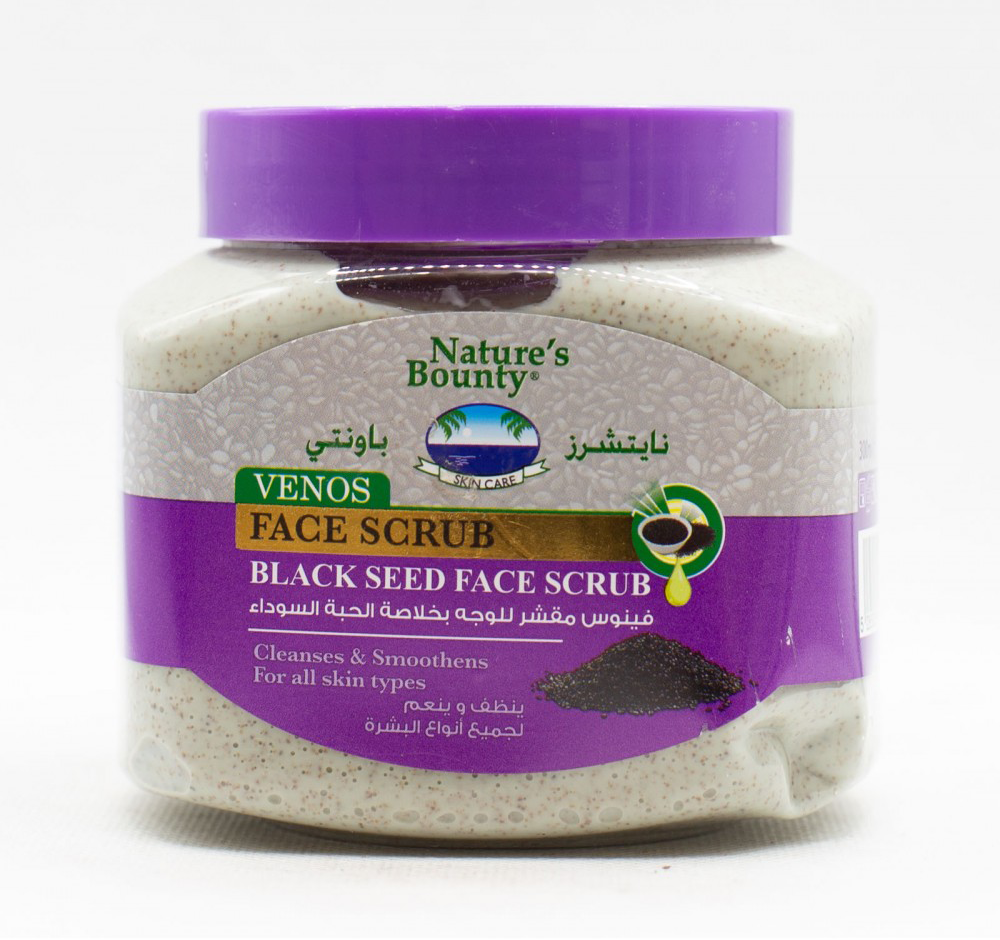 سكراب نايتشرز باونتي مقشر فينوس للوجه بالحبة السوداء، 300 مل