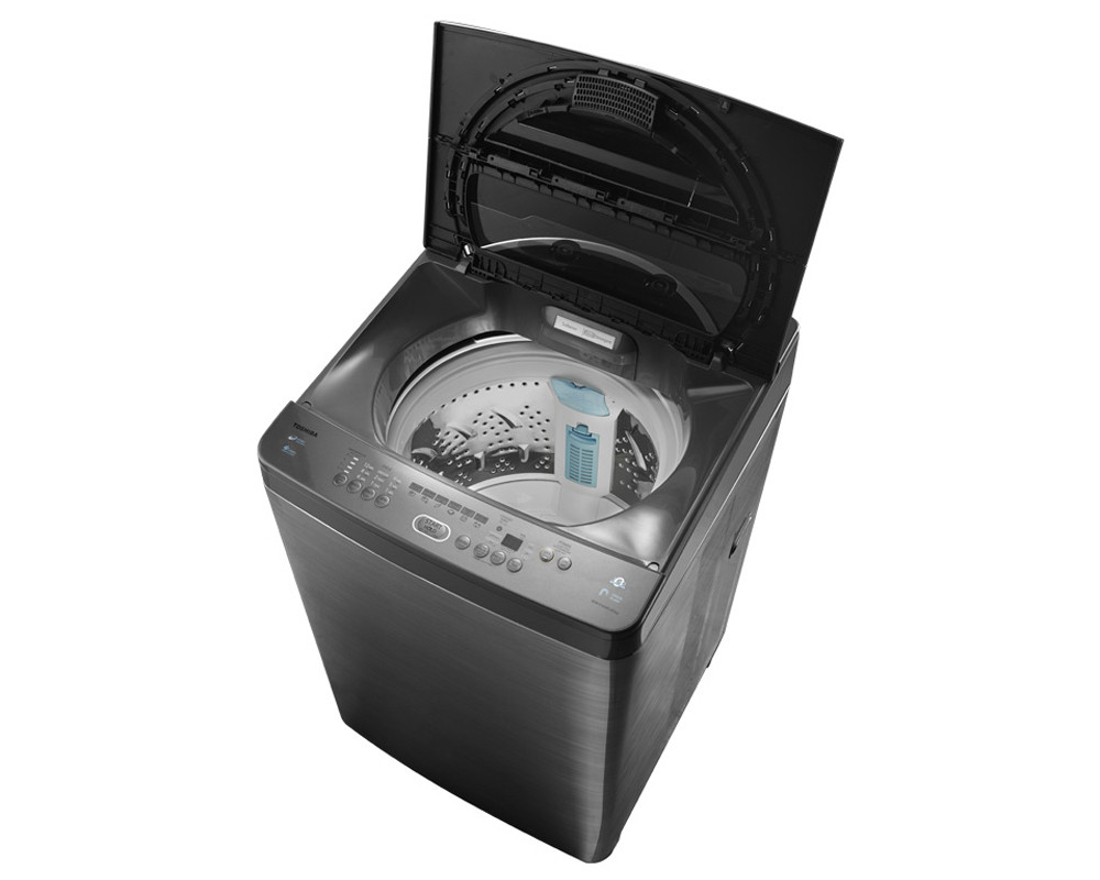 غسالة ملابس فوق اتوماتيك توشيبا، تحميل علوي، 10 كجم، فضي، AEW-E1050SUP(SS)