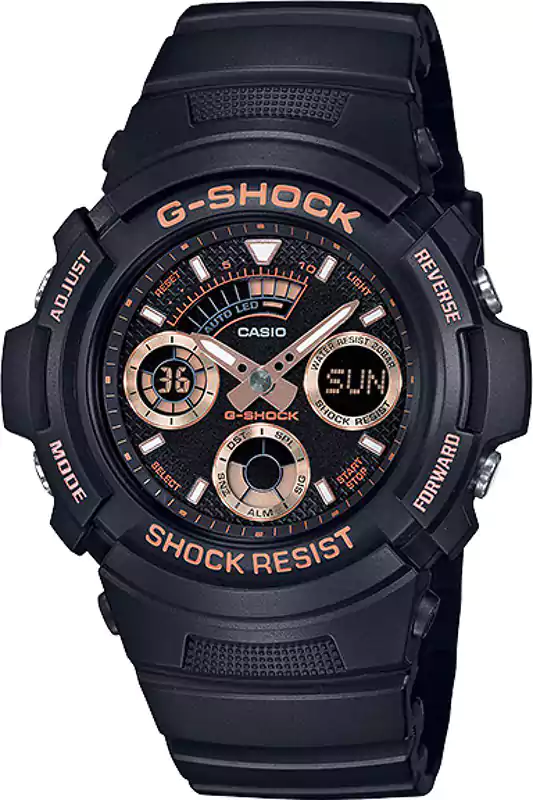 Casio G-Shock Watch for Men, Analog and Digital, Black AW.591GBX.1A4DR