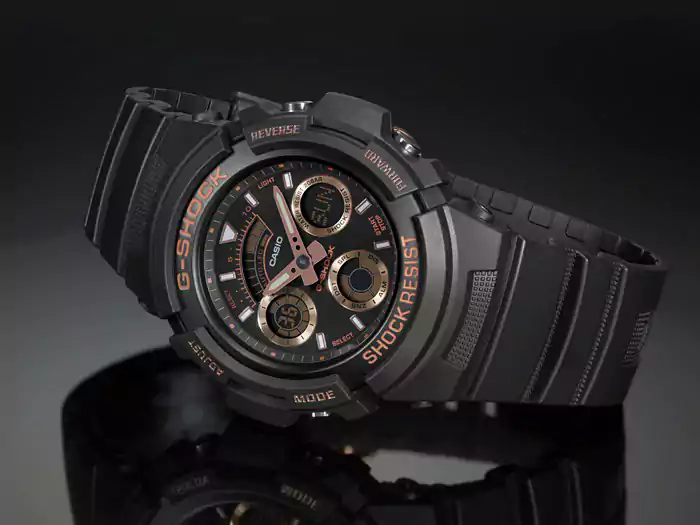 Casio G-Shock Watch for Men, Analog and Digital, Black AW.591GBX.1A4DR