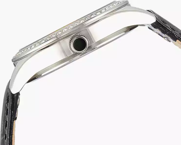 ساعة سيتيزن رجالي، عقارب،  سوار جلد، أسود،  ED8160-09A