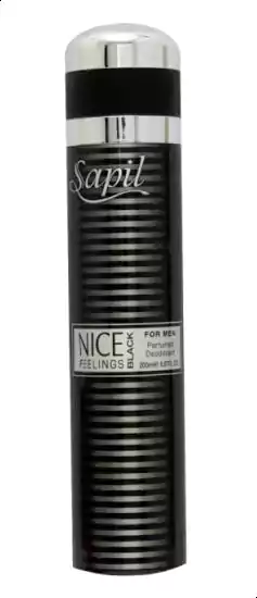 مزيل عرق سبراي نايس فيلينجز بلاك من سابيل للرجال 200 مل