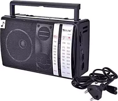 راديو محمول FM\AM\SW من جولون، كلاسيكي، بطارية قابلة لإعادة الشحن، صوت عالي نقي، منفذ USB وكارت ميموري، أسود، RX-M70