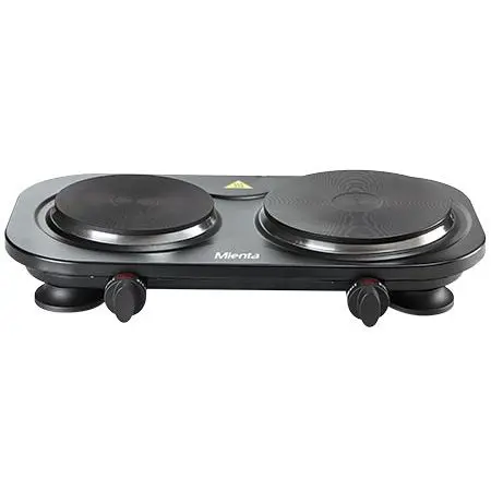 بوتاجاز مسطح كهربائي ميانتا، 2 عين، 2500 وات، أسود، HP41225A