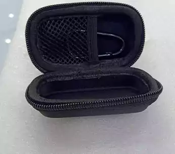 جراب سماعة بلوتوث، سحاب لسهولة الفتح، أسود