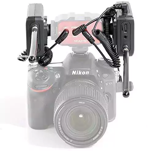 نظام ميكروفون لاسلكي سارامونيك، جهاز استقبال محمول يمكن تثبيته على الكاميرا، أسود، SR-WM4C