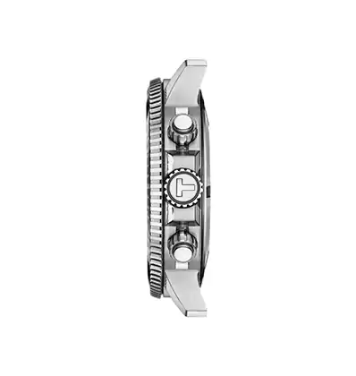 ساعة يد تيسو للرجال ، عقارب ،سوار ستانلس ستيل ، سيلفرT120-417-11-041-02