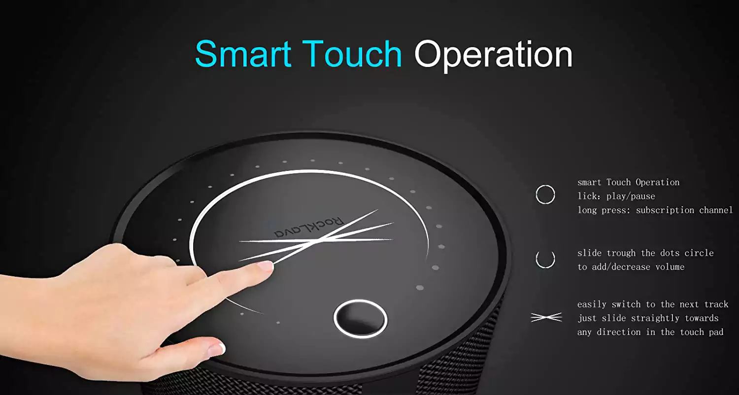 مكبر صوت روك لافا، بلوتوث ، واي فاي، تحكم باللمس، ألوان متعددة