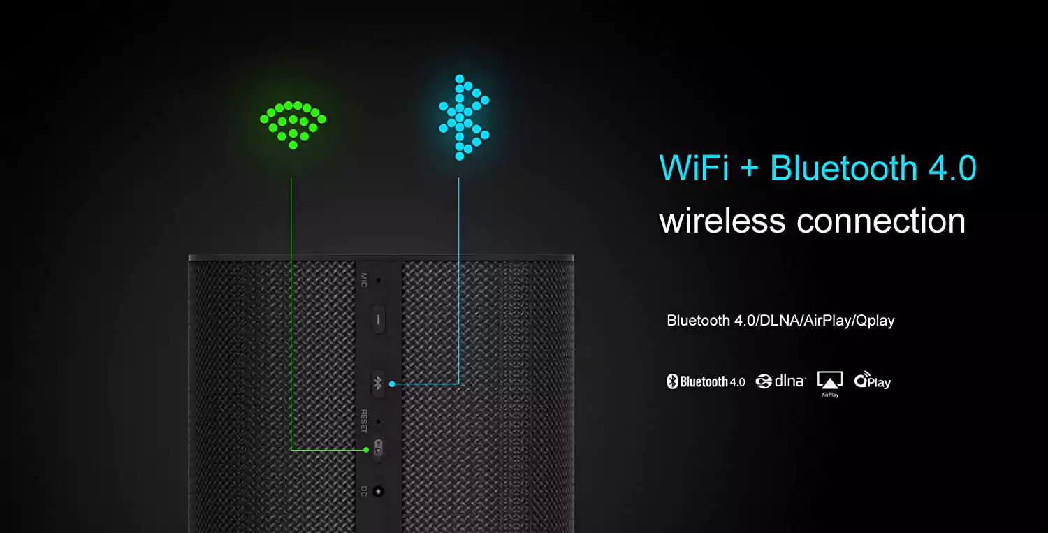 مكبر صوت روك لافا، بلوتوث ، واي فاي، تحكم باللمس، ألوان متعددة