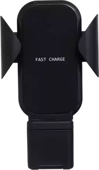 شاحن سيارة لاسلكي 3 في 1، متوافق مع موبايلات ابل وسامسونج، أسود
