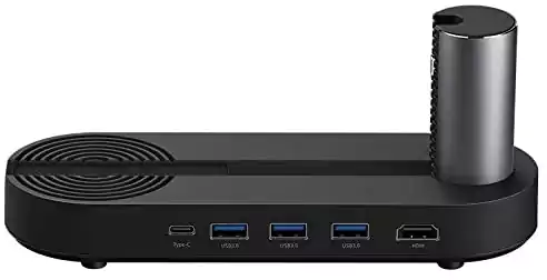 منصة شحن وتوصيل ونقل بيانات لهواتف اندرويد الذكية تايب سي هونر، أسود