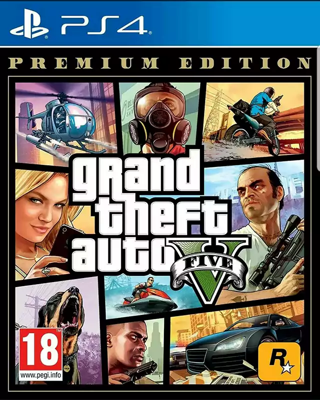 لعبة GRAND THEFT AUTO V DVD بلايستيشن 4