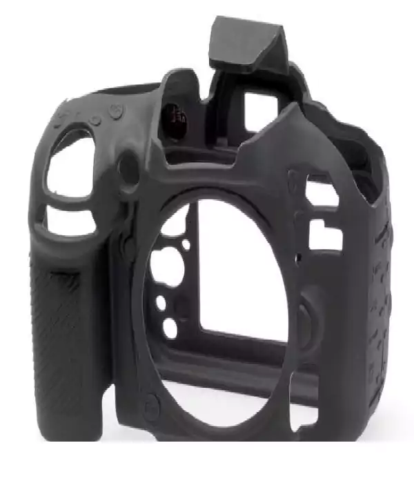 جراب حماية هيكل كاميرا التصوير الخارجي من السيلكون لكاميرا كانون77D، أسود