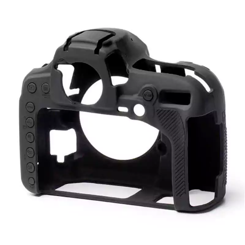 جراب حماية هيكل كاميرا التصوير الخارجي من السيلكون لكاميرا نيكون D850، أسود