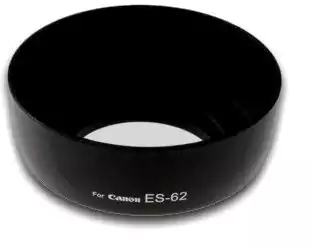 غطاء وواقي عدسة كاميرا التصوير كانون  لعدسة  62  مللي متر ، حماية فائقة من المطر والأتربة، أسود ES.62 II