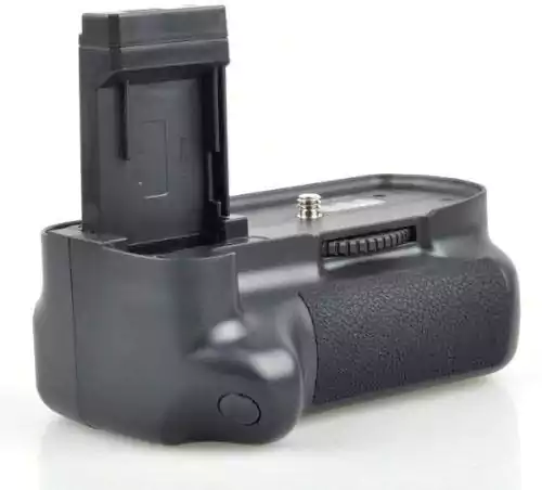 مقبض بطارية كاميرا التصويرلكاميرا كانون EOS 1100D - Rebel T3 ، ماسك وقابض للحفاظ على البطارية في وضع رأسي، أسود