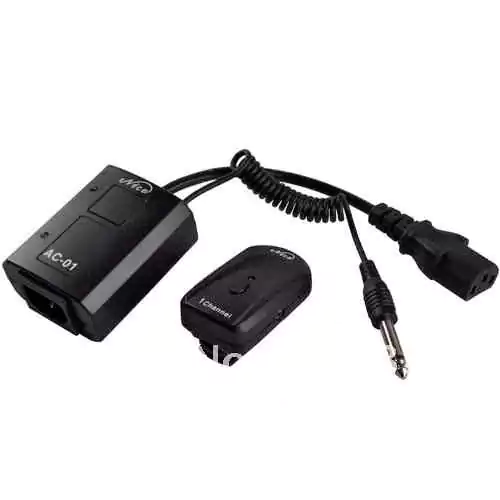 مشغل فلاش كاميرا إف إم لاسلكي  مستطيل ،  مشغل فلاش إضاءة محمول ، أسود  FM AC.01A