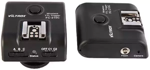 مشغل فلاش  كاميرا فلتروكس لاسلكي، مشغل فلاش إضاءة محمول ، أسود  FC.210C