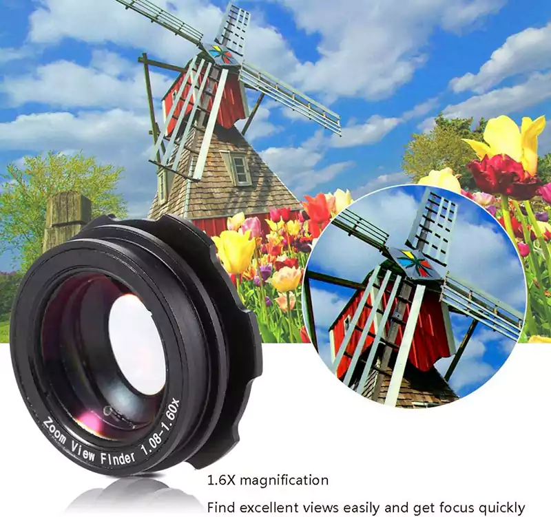 مكبر عدسة كاميرا  بقيمة 1.08x-1.60x، متوافق مع كاميرا  نيكون و كانون وسوني