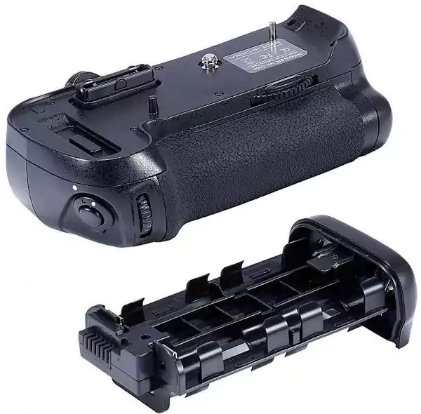 مقبض بطارية كاميرا التصوير لكاميرا نيكون D800 - D800E-D12 ، ماسك وقابض للحفاظ على البطارية في وضع رأسي، أسود
