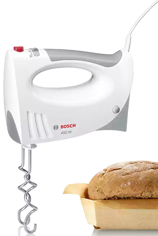 مضرب بيض بوش، 450 وات، 5 سرعات، أبيض، MFQ3540