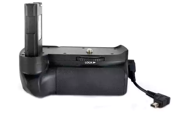 مقبض بطارية كاميرا التصويرلكاميرا نيكون D3100- D3200، ماسك وقابض للحفاظ على البطارية في وضع رأسي، أسود