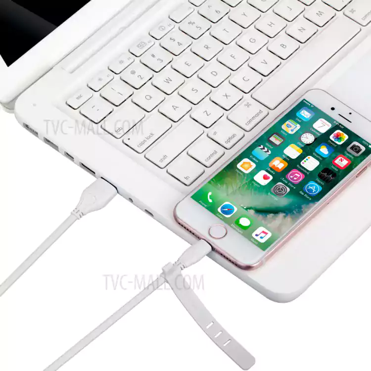 كابل شحن ونقل بيانات من موماكس، لايتنينج، طول1 متر، أبيض،  DL7W