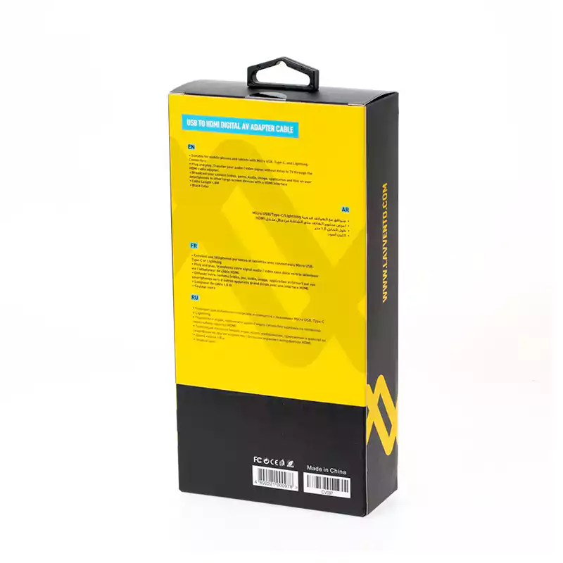 لافينتو كابل يو اس بي الى اتش دي ام اي محول ايه في رقمي CV097