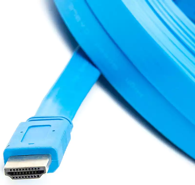 اي ترين DC070 - كابل مسطح من HDMI الي HDMI - طوله 10 متر - أزرق